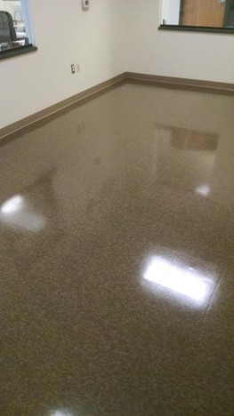 After Floor Stripping & Refinishing at Victory Packaging in Livonia, MI