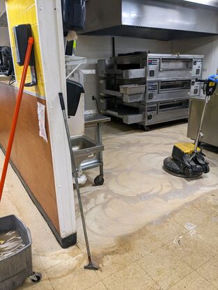 Before & After Commercial Floor Scrubbing & Cleaning in Perry, MI (2)